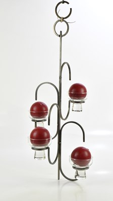 Lot 391 - A contemporary hanging light, height 65cm.