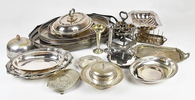 Lot 1405 - A large collection of plated items including...