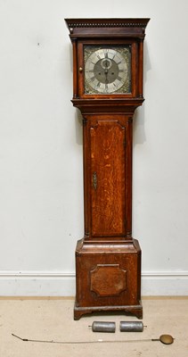 Lot 658 - A 19th century oak and mahogany crossbanded...