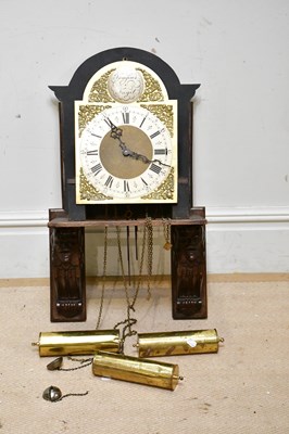 Lot 676 - An eight day movement clock and face with...