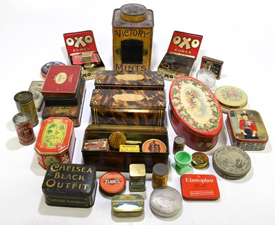 Lot 141 - A collection of vintage advertising tins, to...