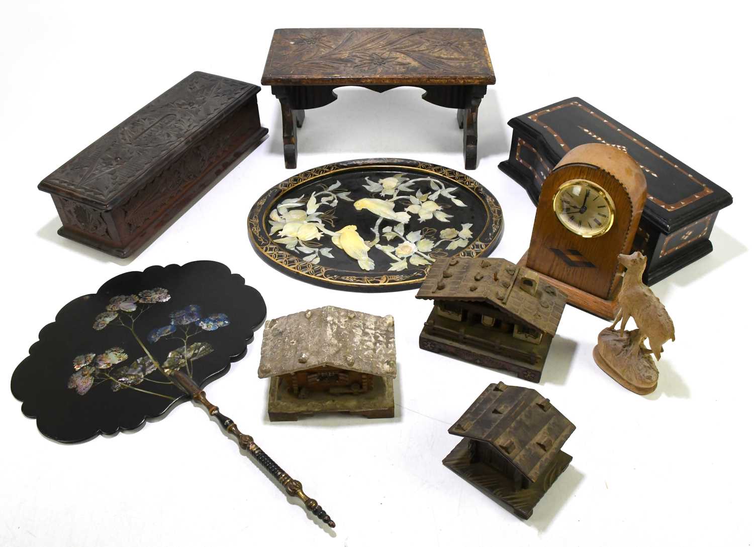 Lot 138 - A small collection of treen items, to include...