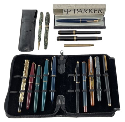 Lot 274 - A collection of pens and fountain pens...