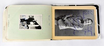 Lot 291 - A well-stocked autograph album containing...