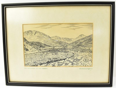 Lot 135 - ALFRED WAINWRIGHT MBE (1907-1991); pen and ink...