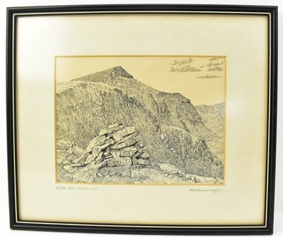 Lot 136 - ALFRED WAINWRIGHT MBE (1907-1991); pen and ink...