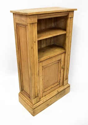 Lot 44 - A modern rustic pine short cabinet with...