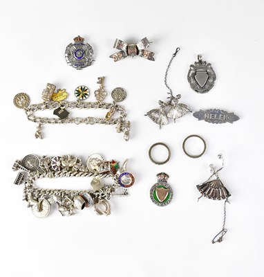 Lot 803 - A small collection of various hallmarked and...