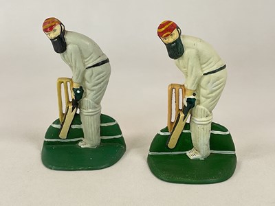 Lot 132 - A pair of W G Grace cricket doorstops, height...