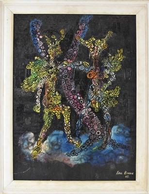 Lot 197 - KARL BARRIE; a mid 20th century oil on board,...