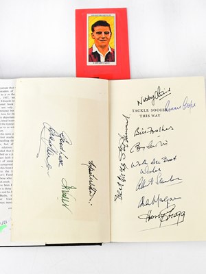Lot 387 - BOBBY CHARLTON; four signed books, comprising...