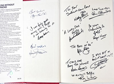 Lot 387 - BOBBY CHARLTON; four signed books, comprising...
