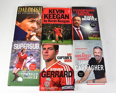 Lot 395 - LIVERPOOL FC; five books signed by the authors,...