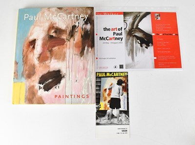 Lot 482 - PAUL MCCARTNEY; a copy of 'Paintings', signed...