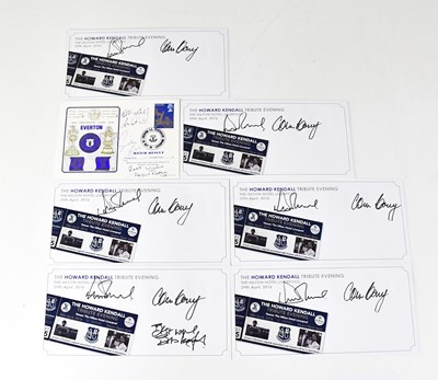 Lot 394 - EVERTON FC; a first day cover signed by Dixie...