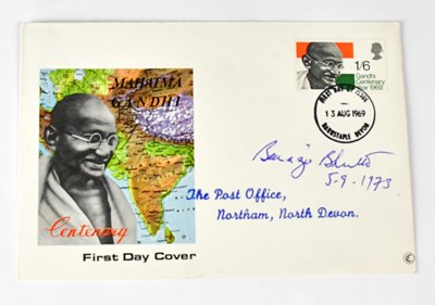 Lot 349 - BENAZIR BHUTTO; a signed first day cover.