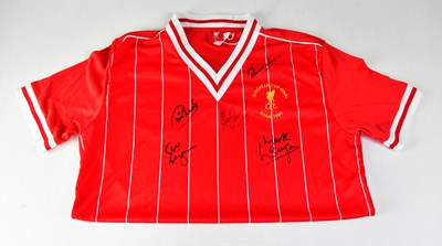 Lot 402 - LIVERPOOL FC; a replica Rome 1984 football...