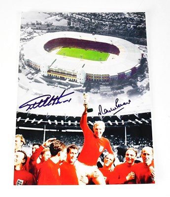 Lot 409 - WORLD CUP 1966; a colour print of the England...