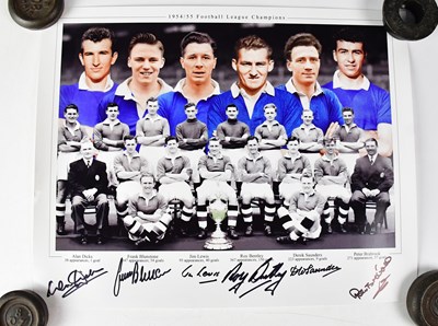 Lot 380 - CHELSEA FC; a signed colourised photograph of...