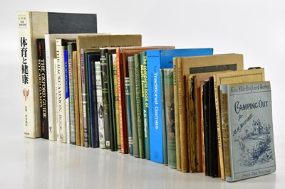 Lot 223 - A large collection of books on sports, games...