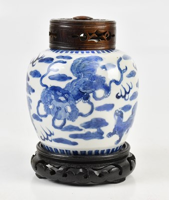 Lot 1035 - A late 19th century Chinese blue and white...