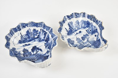 Lot 1036 - A pair of late 18th century Chinese blue and...