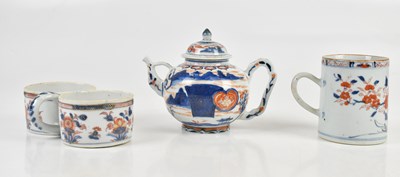 Lot 1032 - An 18th century Chinese Imari decorated two...