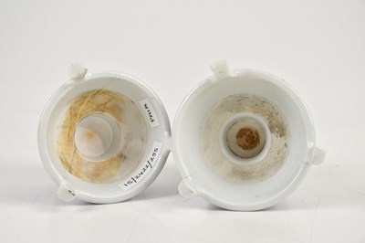 Lot 1013 - A pair of Chinese blue and white porcelain...