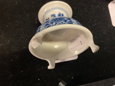 Lot 1013 - A pair of Chinese blue and white porcelain...