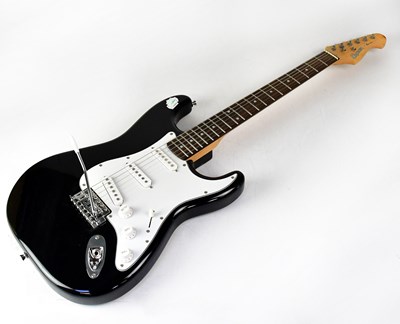 Lot 363 - CRUZER BY CRAFTER; a black electric guitar...