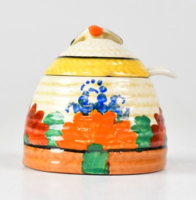 Lot 478 - CLARICE CLIFF; a 'Bizarre' honey pot in the...