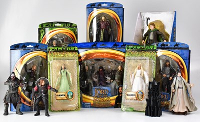 Lot 312 - LORD OF THE RINGS; eight boxed and carded...