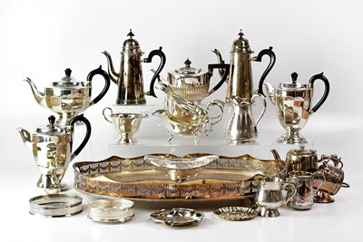 Lot 498 - A quantity of silver-plated wares including a...