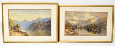 Lot 685 - Two 19th century English school watercolours...