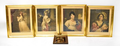 Lot 629 - Five various prints comprising a crystoleum of...