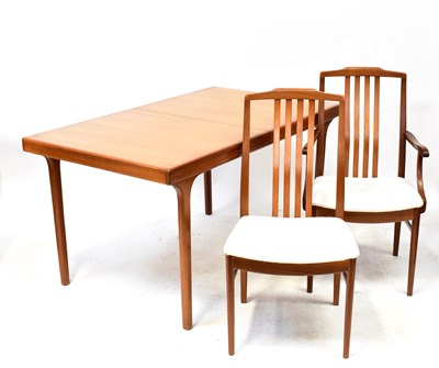 Lot 2 - BEITHCRAFT; a modern teak extending dining...