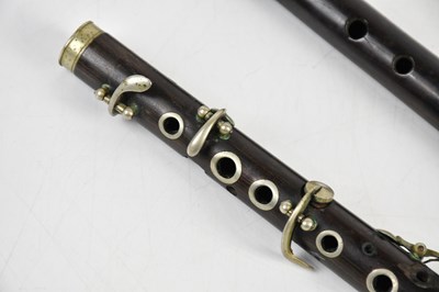 Lot 1598 - G H HULLER; an ebonised piccolo, with further...