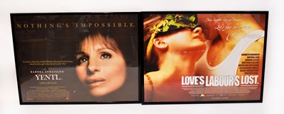 Lot 230 - BARBRA STREISAND; four film posters 'Yentil', '...