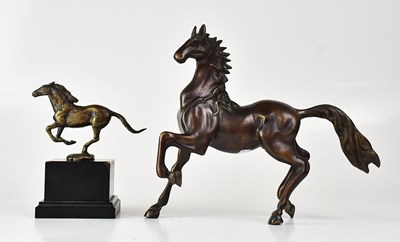 Lot 528 - BERNARD KIM (born 1942); a bronze figure of a...