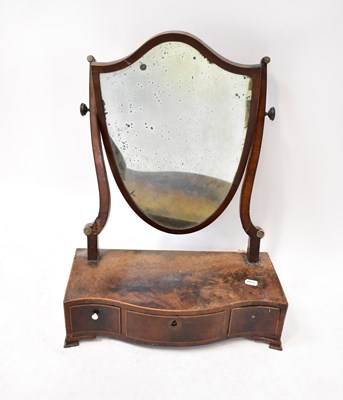 Lot 16 - A Regency-style mahogany swing frame toilet...