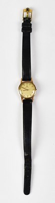 Lot 819 - OMEGA; a 9ct gold cased ladies' wristwatch,...