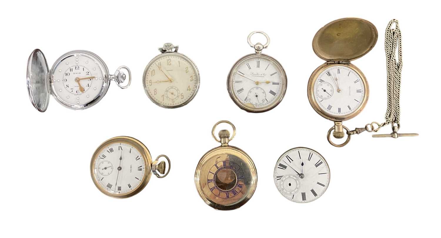 Lot 954 - Five various pocket watches comprising an RNIB...