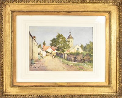 Lot 251 - EYRES SIMMONS (1872-1955); watercolour, rural...