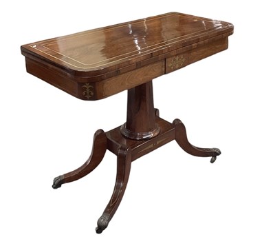 Lot 49 - An early 19th century Regency rosewood and...