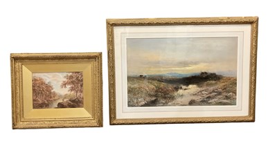 Lot 255 - UNATTRIBUTED; watercolour, rural scene...