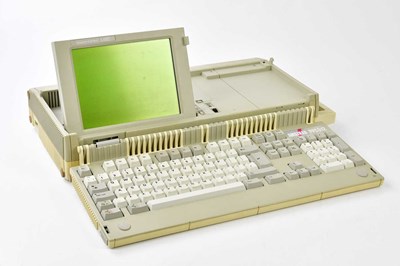 Lot 713 - AMSTRAD; a portable PPC512 computer in case.