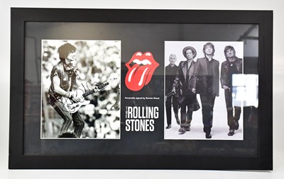 Lot 241 - THE ROLLING STONES; a framed montage...