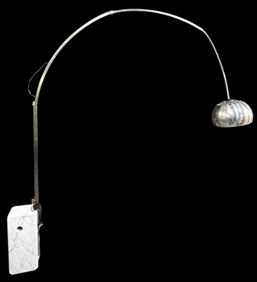 Lot 105 - A mid century Arco steel floor lamp after the...