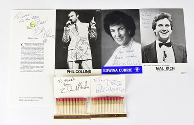 Lot 289 - Various autographs personally obtained by the...