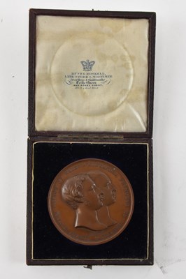 Lot 269 - A Victorian bronze medallion commemorating the...